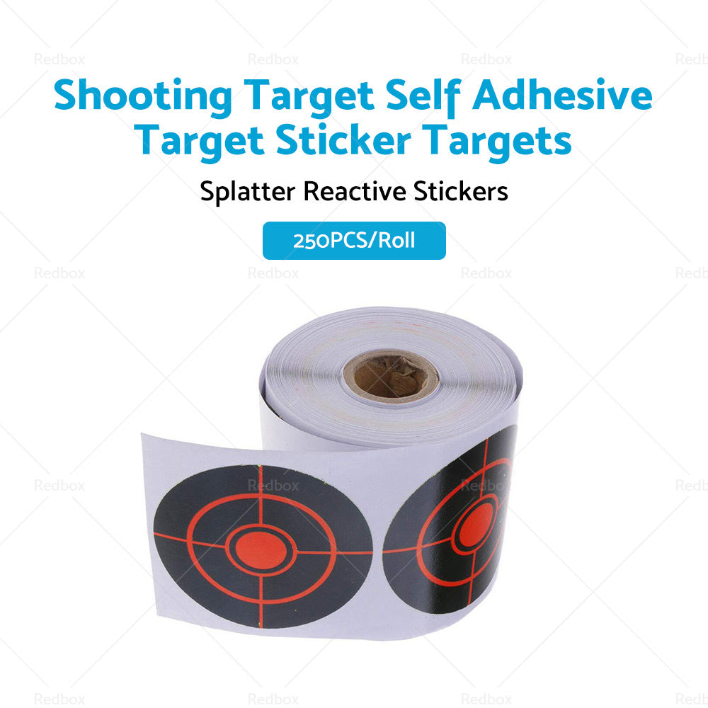 Shooting Target Self Adhesive Target Sticker Targets Splatter Reactive 250X or Roll