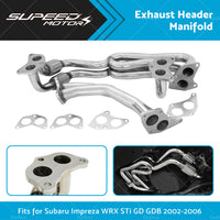 Turbo Exhaust Header Up-Pipe Suitable for Subaru Impreza WRX STI EJ20 EJ25 2. 0 2. 5 02-06