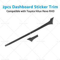 Carbon Fiber Dashboard Sticker Trim Suitable For Toyota Hilux Revo 2015-2023 RHD