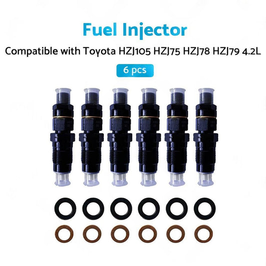 6x Diesel Fuel Injectors Suitable for Toyota Celica 2.0L