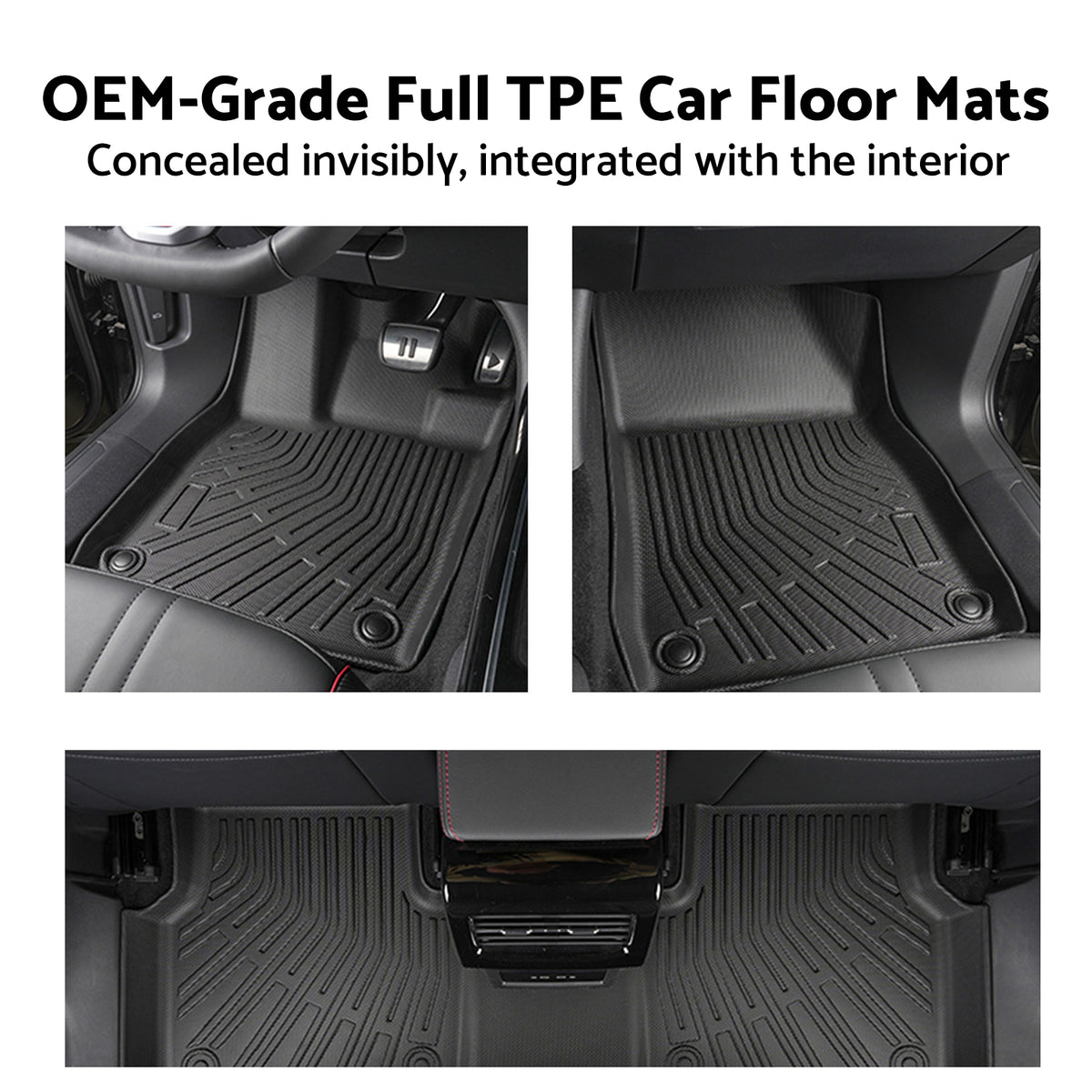 Floor Boot Frunk Mat Set 3D All-Weather Suitable For Model Y 2025-On Juniper RHD