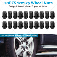 20PCS 12x1. 25 Wheel Nuts Suitable for Subaru WRX BRZ 86 Nissan 350 370