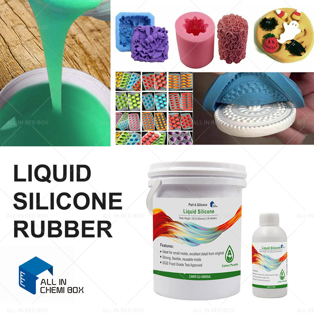 SH25 Liquid Silicone Rubber Mould Making Kit 100 3 Mix - 1Kg 2Kg 5Kg 10Kg Blue