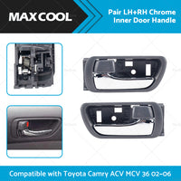 Pair Inner Door Handle Front Rear Chrome Suitable For Toyota Camry CV 36 02~06