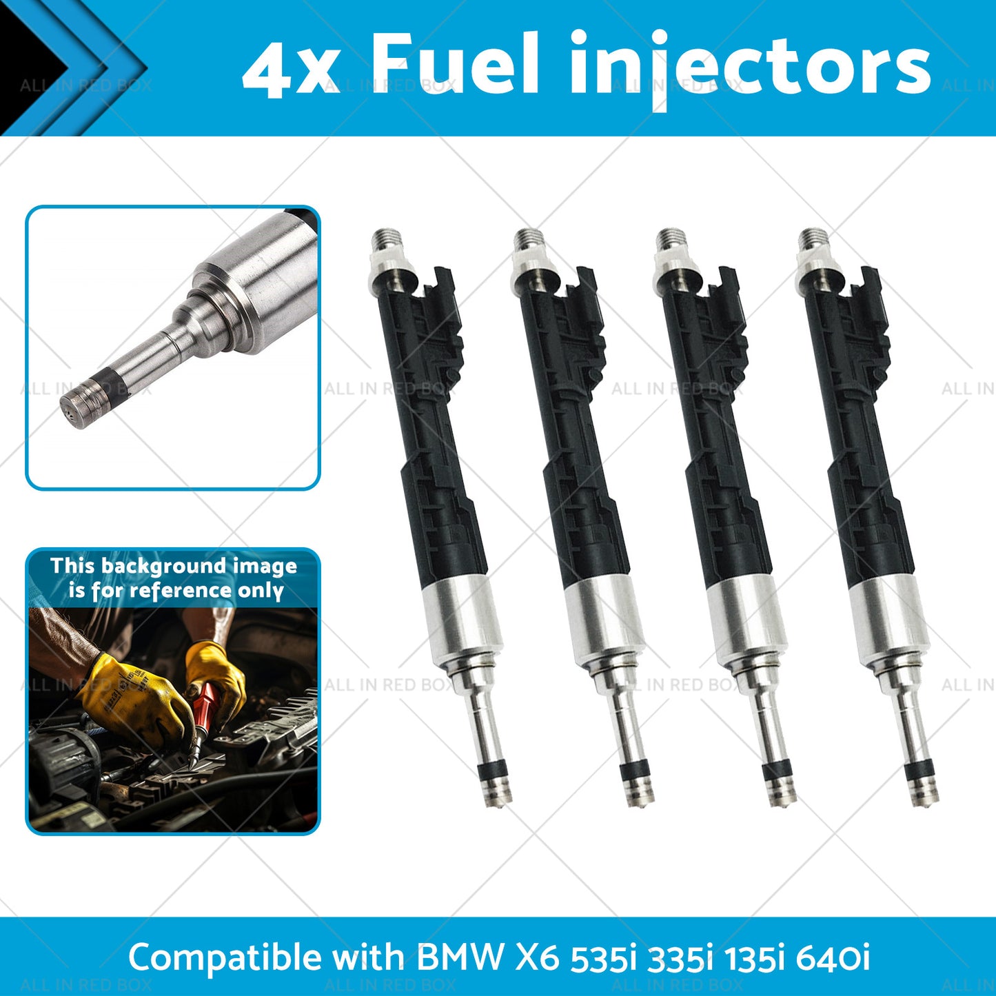 13647597870 0261500109 4x Fuel injectors Suitable for BMW X6 535i 335i 135i 640i