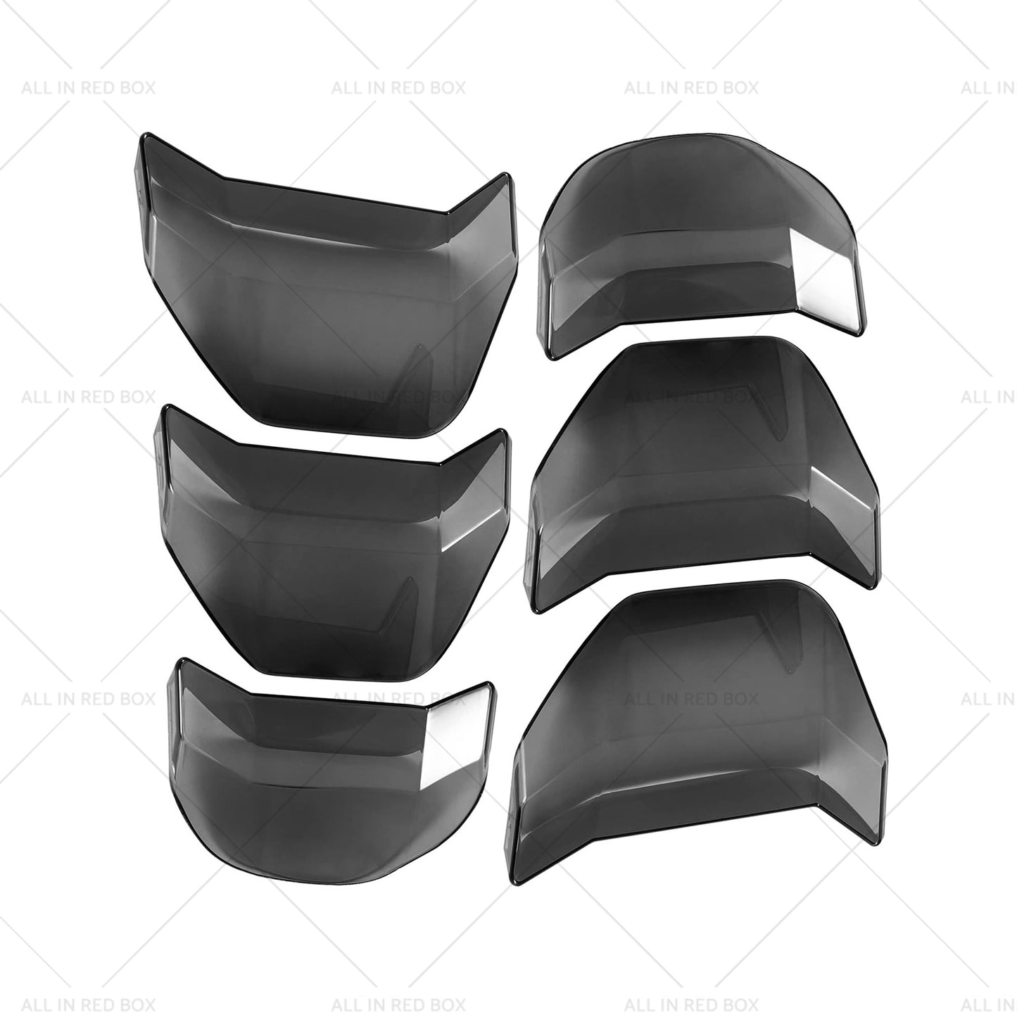 6pcs Car Tail Light Lamp Cover Trim Frame Suitable for Ford Mustang GT 2018-2022