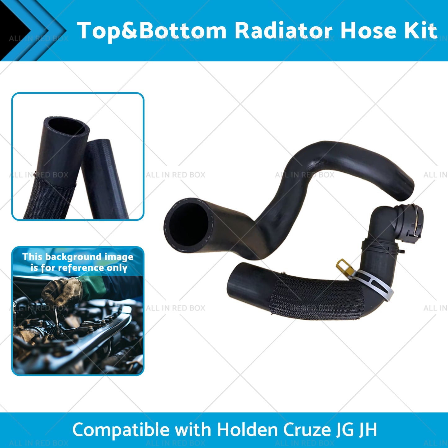 Top and Bottom Radiator Hose Kit Suitable for 12-16 Holden Cruze JG JH 1. 8L Auto