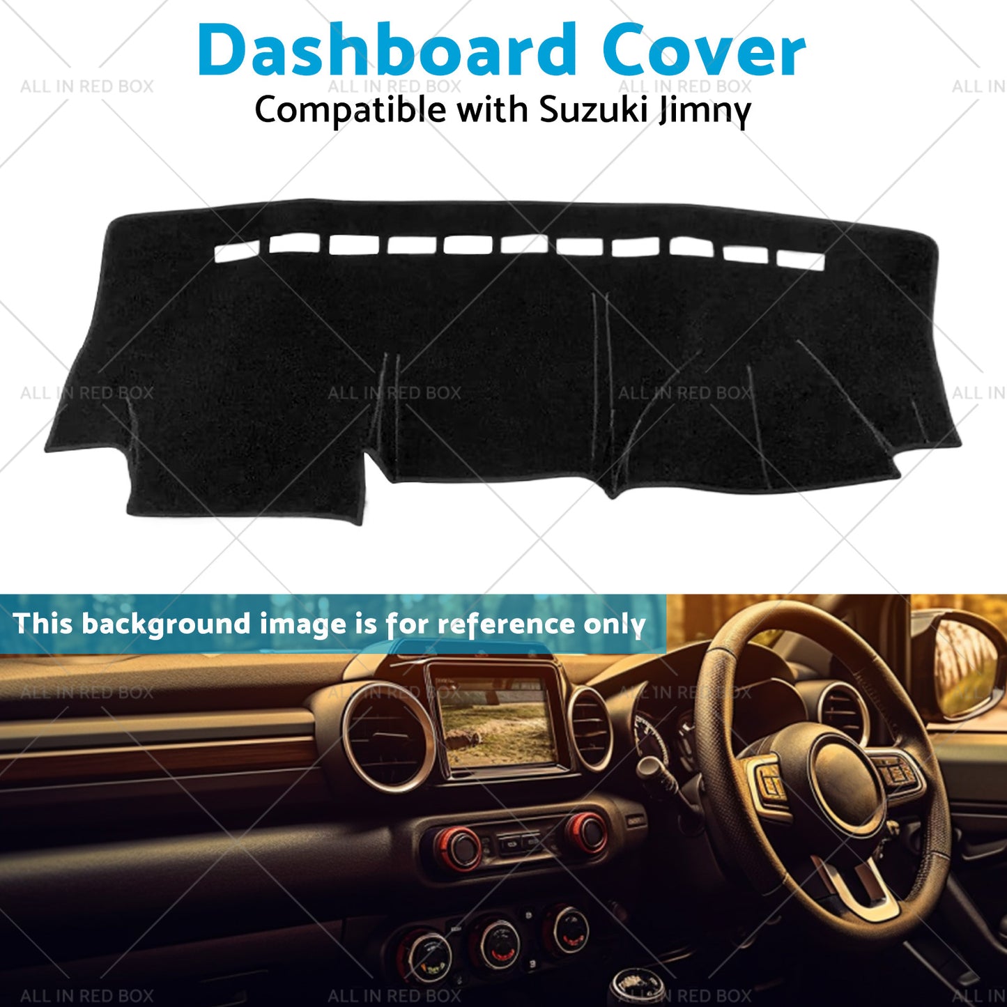 RHD Dashmat Dash Mat For Suzuki Jimny 1998-2018 Dashboard Cover Non-slip