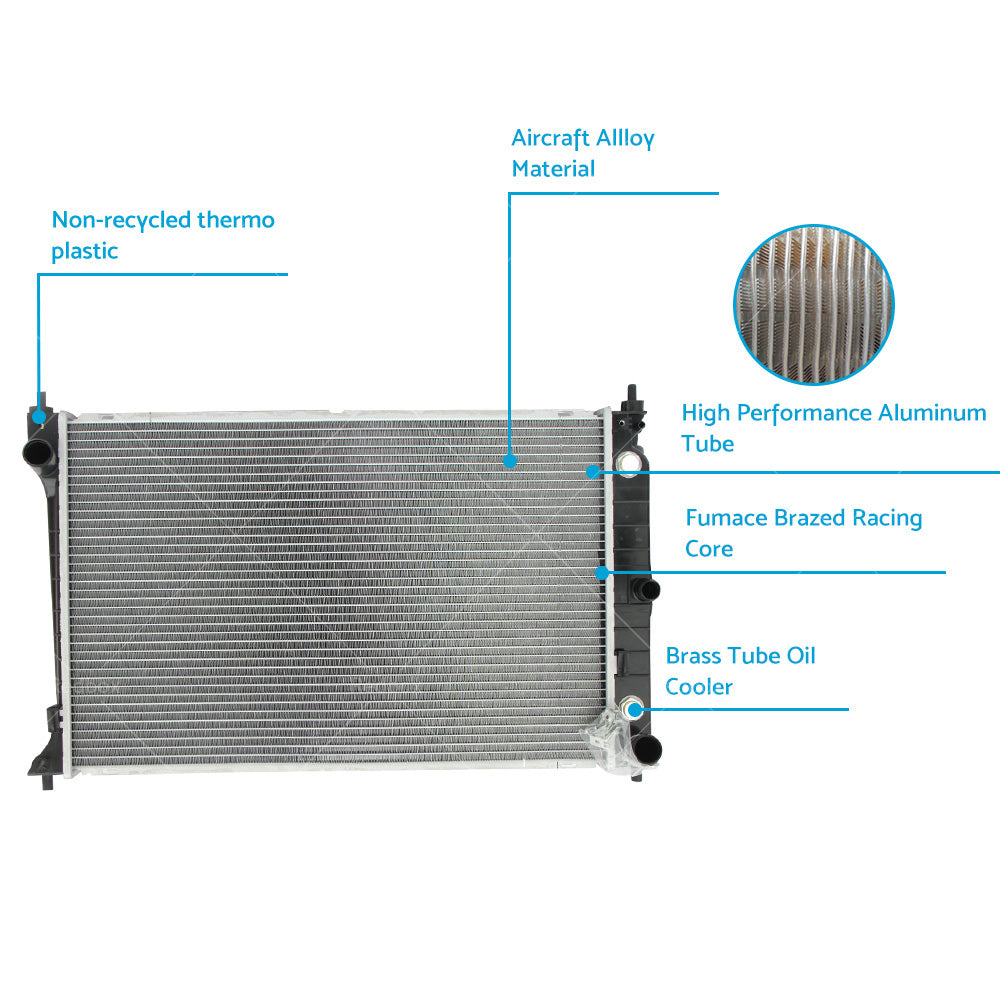 RADIATOR FOR FORD FALCON AU AU2 AU3 FAIRMONT XR XR8 XR6 FAIRLANE LTD AT MT 98-02