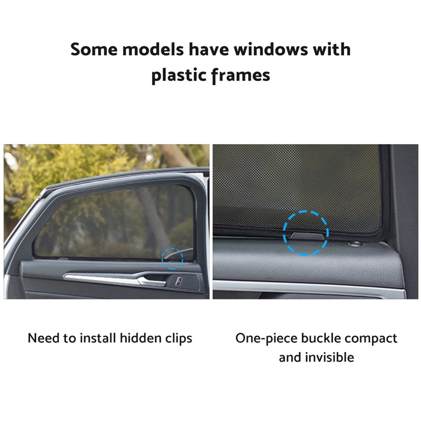 2x Triangular Window Magnetic Mesh Sunshades Suitable for Kia Carnival YP Series