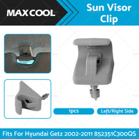 1x Sun Visor Clip Left or Right For Hyundai Getz 2002-2011  852351C300QS Grey