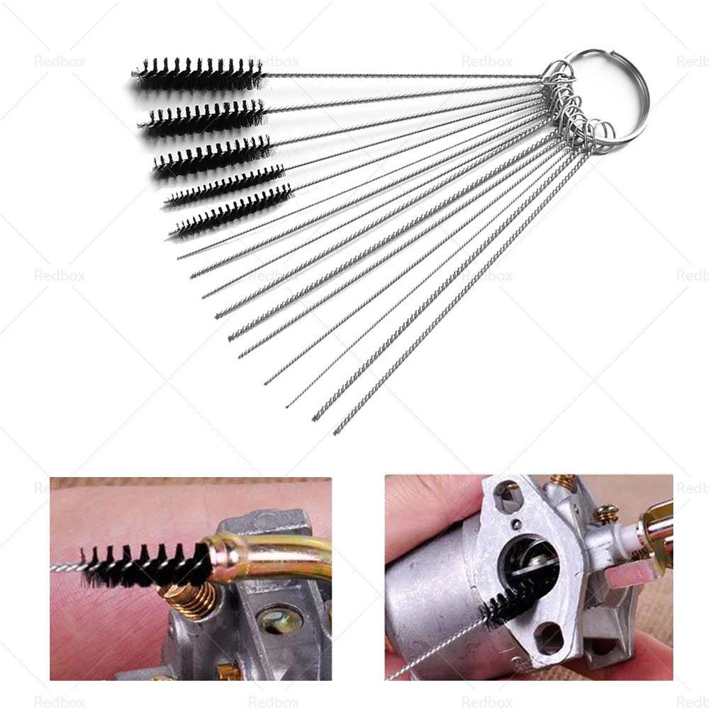 Carburetor Carb Jet Cleaning Tool Wire Brush Cleaner For Motorcycle ATV W  Brush