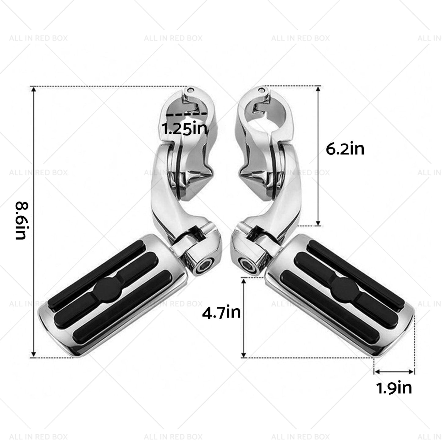 1-1 4''Motorcycle Highway Foot Pegs Chrome Engine Guard Suitable For Davidson AU