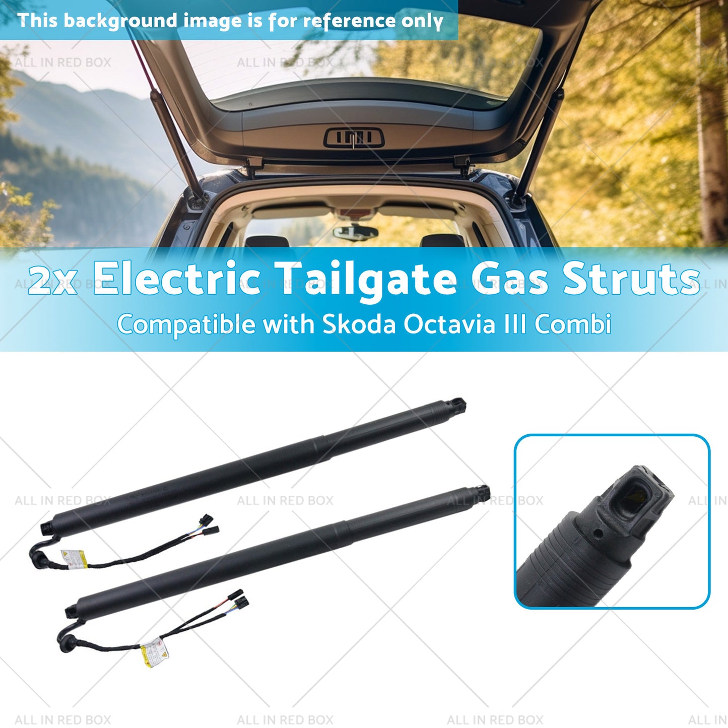 5E9827851F 2x Electric Tailgate Gas Struts Suitable for Skoda Octavia III Combi