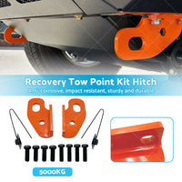 2pcs Recovery Tow Point Kit Hitch Suitable For Nissan Patrol GU Series 2 3 4 5