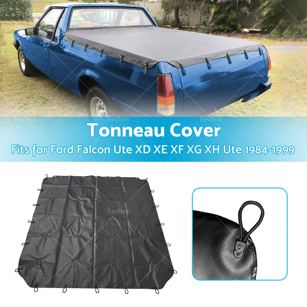 Waterproof Tonneau Cover for Ford Falcon Ute XD XE XF XG XH Ute 1984-1999 Black