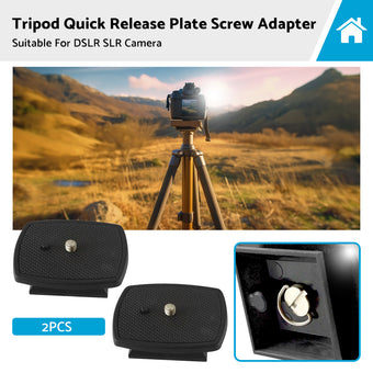 compare product 2PCS Tripod Quick Release Plate Screw Adapter Mount Head Suitable For DSLR SLR