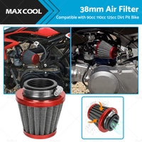 38mm Air Filter Pod Cleaner Suitable for 110cc 125cc Motorcycle PIT Dirt Bike