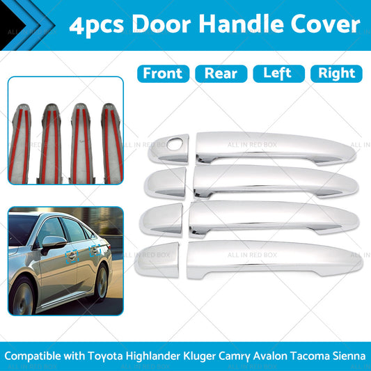 4PCS Door Handle Cover Suitable For Toyota Highlander Kluger Camry Avalon Tacoma