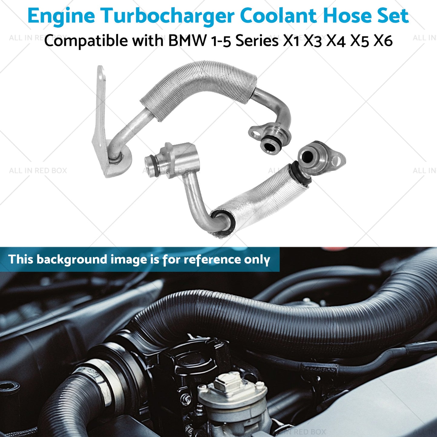 Engine Turbocharger Coolant Hose Set Suitable for BMW 1-5 Series X1 X3 X4 X5 X6