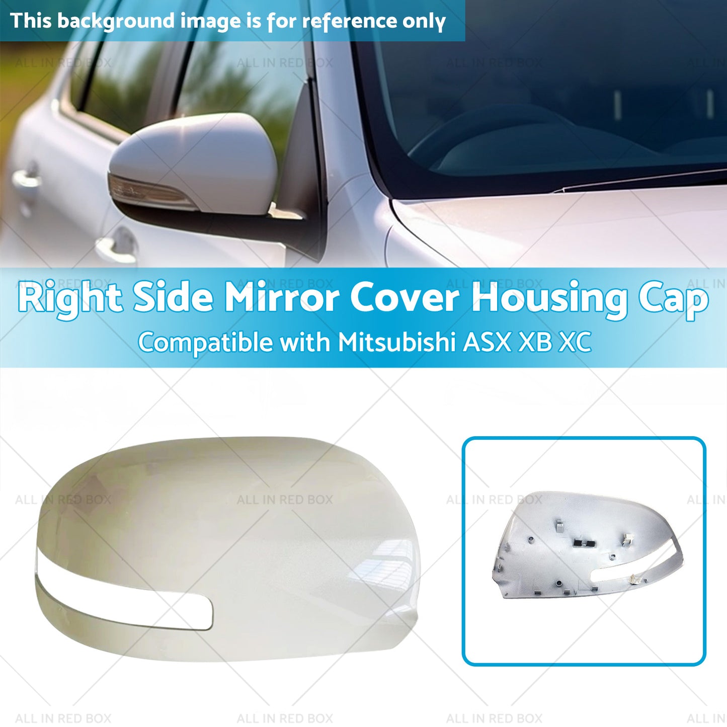 Right Side Mirror Cover Housing Cap Suitable for Mitsubishi ASX XB XC XD 12-20