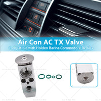 Air Con AC TX Valve  and  O-Rings Suitable forHolden Commodore Ute VU VT VX VY V6 V8