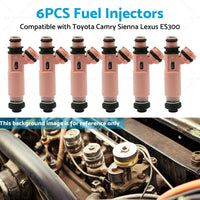 6x Fuel Injector 23250-20030 Suitable for Toyota Camry Sienna Solara Lexus ES300