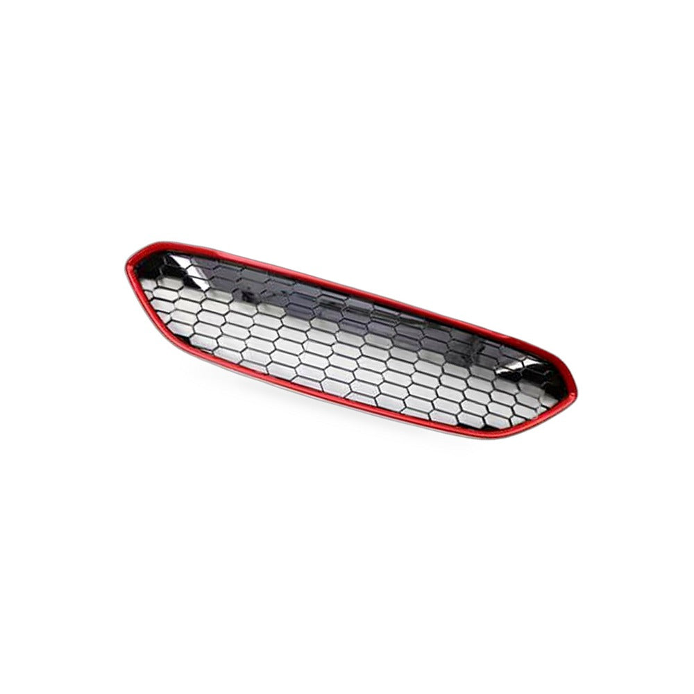 Front Grille Mesh Insert Suitable for Ford Fiesta 2013-2016 Red Honeycomb - BD1