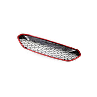 Front Grille Mesh Insert Suitable for Ford Fiesta 2013-2016 Red Honeycomb - BD1