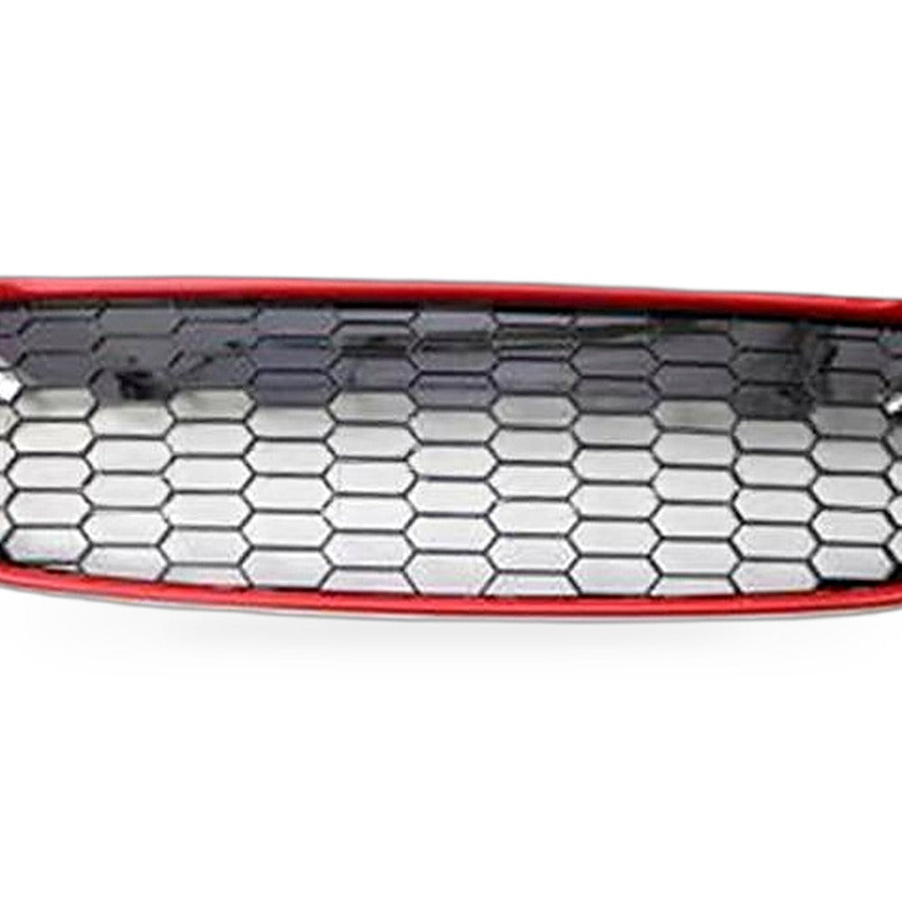 Front Grille Mesh Insert Suitable for Ford Fiesta 2013-2016 Red Honeycomb - XQ1