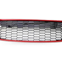 Front Grille Mesh Insert Suitable for Ford Fiesta 2013-2016 Red Honeycomb - XQ1