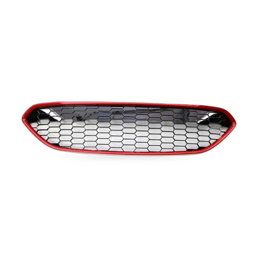 Front Grille Mesh Insert Suitable for Ford Fiesta 2013-2016 Red Honeycomb - ZT2