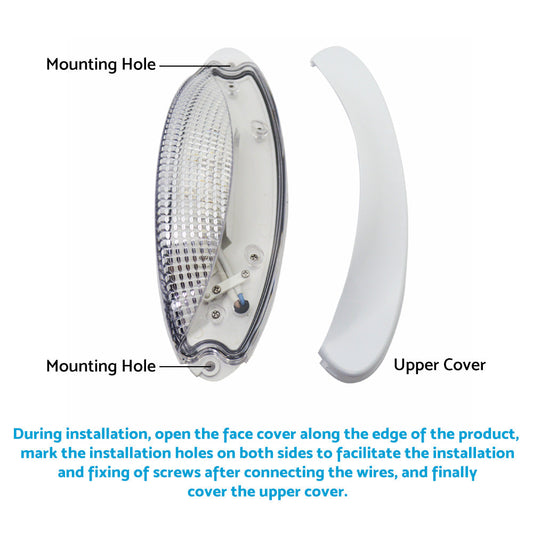 Caravan Halogen Light Lamp for Caravan RV Motorhome Awning Light  9-12V