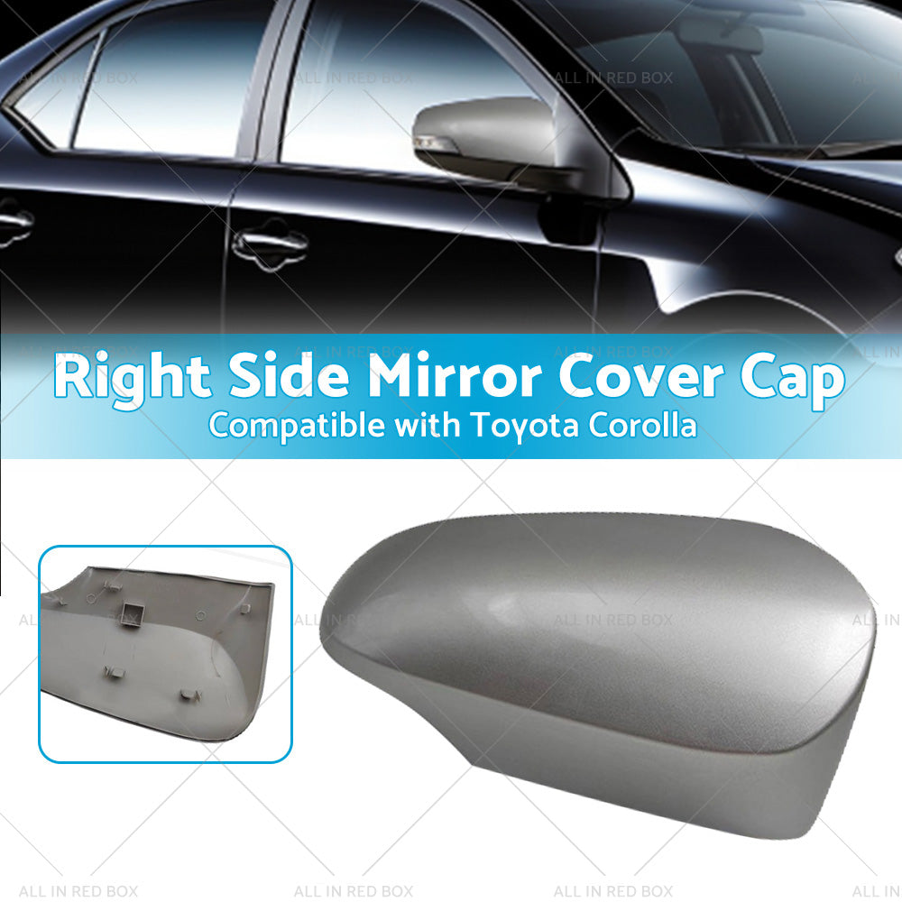 Right Mirror Cover Cap Suitable for Toyota Corolla 12-18 Silver 1F7 RH Side