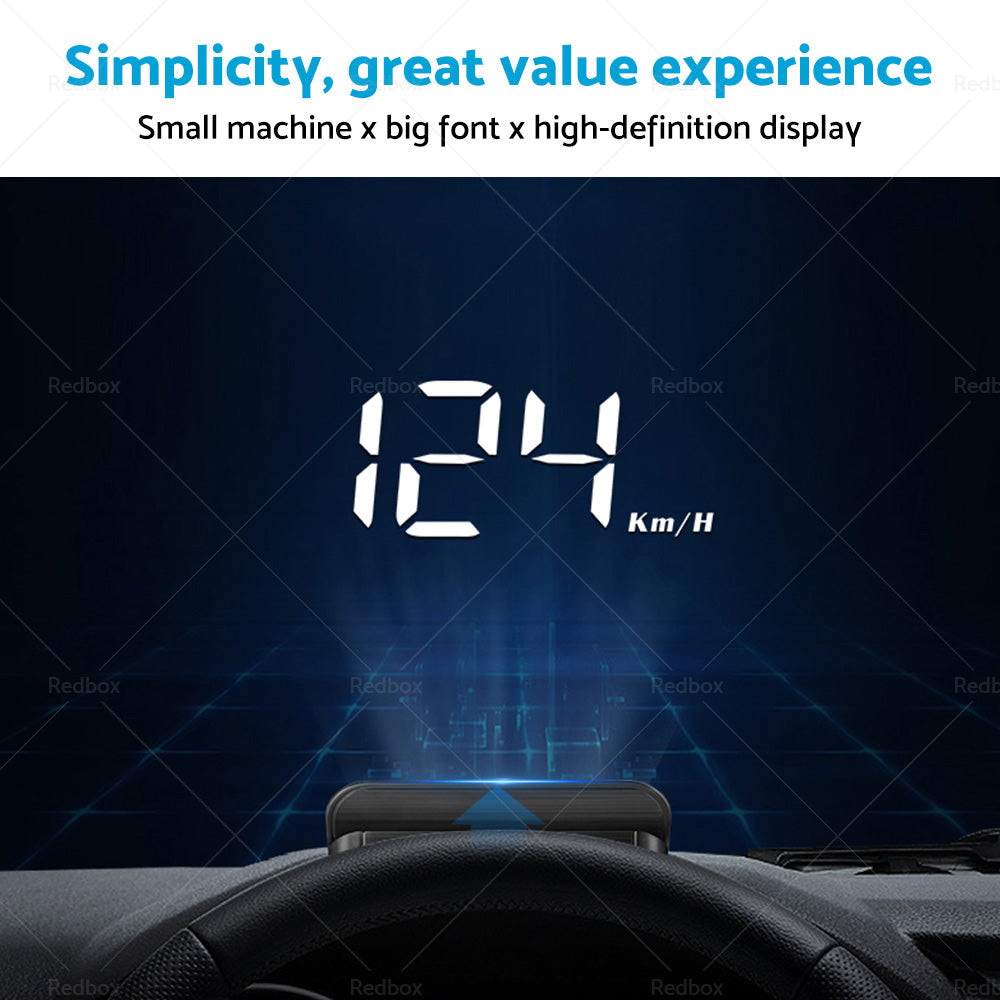 Universal HUD Head UP GPS Speedometer Digital Display Car Speed Warning OBD2 II