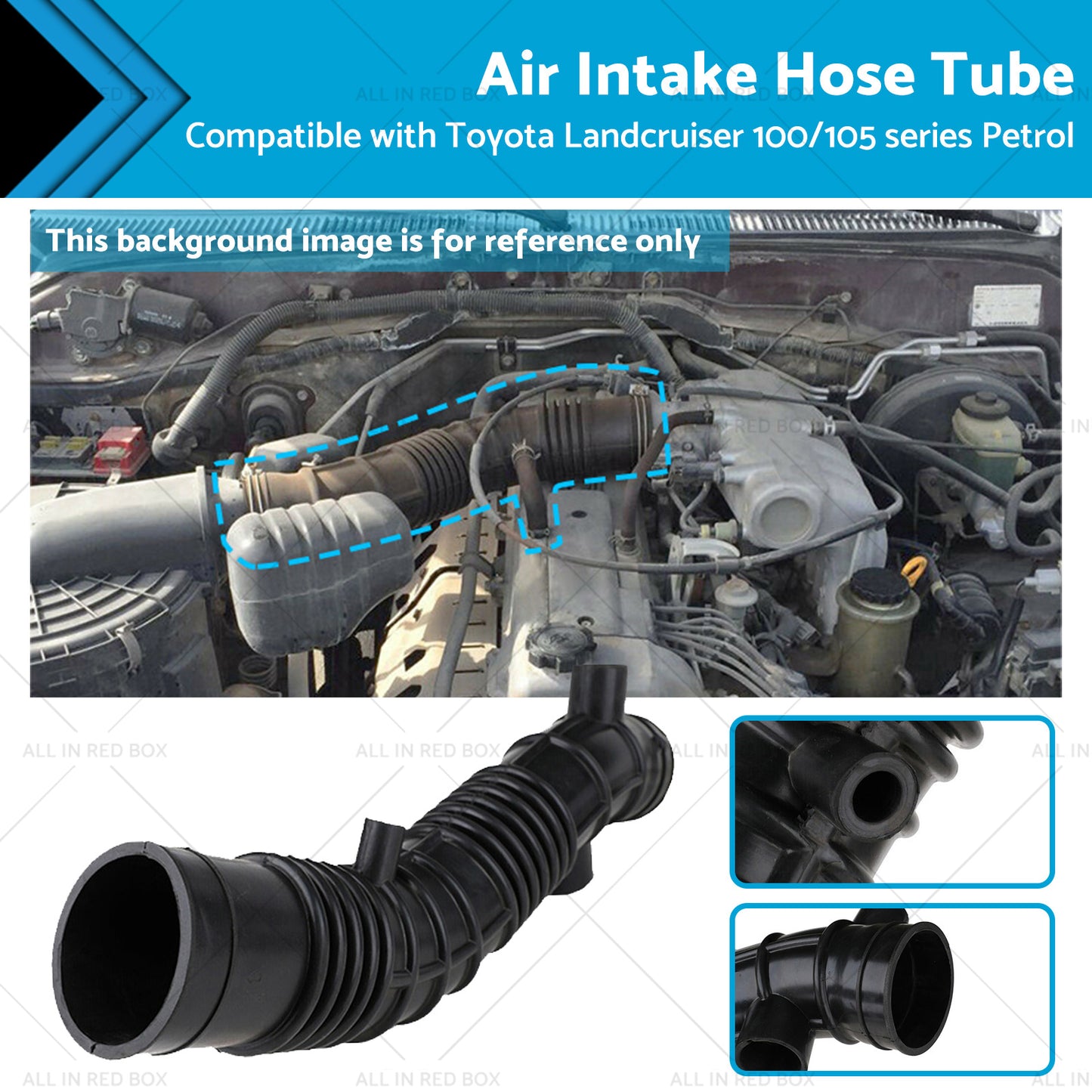 Air Intake Hose Tube Suitable for Toyota Landcruiser 100 or 105 series Petrol 98-07