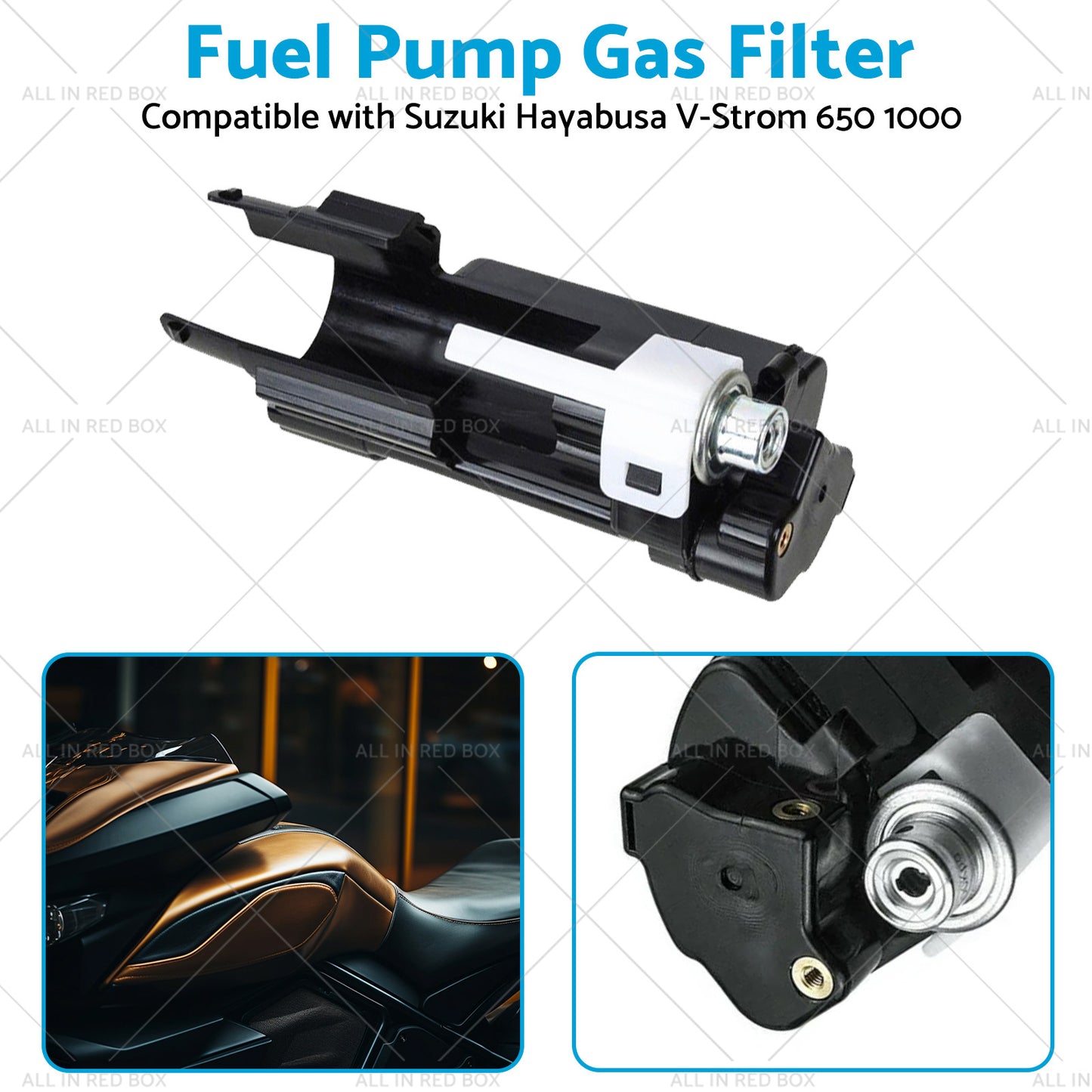 1x Fuel Pump Gas Filter Suitable for Suzuki Hayabusa V-Strom 650 1000 2002-2012