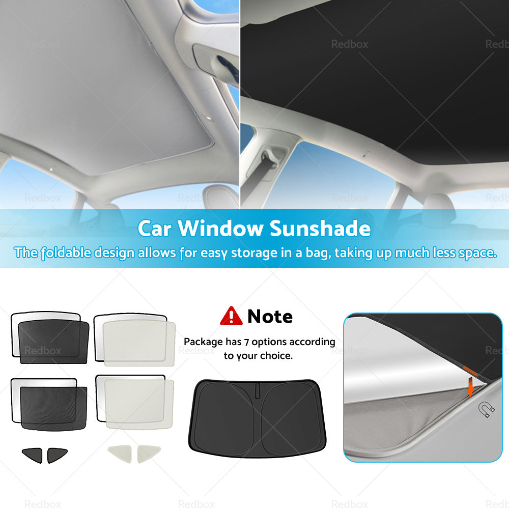 For Tesla Model Y Glass Sun Roof Shade Sunroof Window UV Film Blind Sunshade Mesh