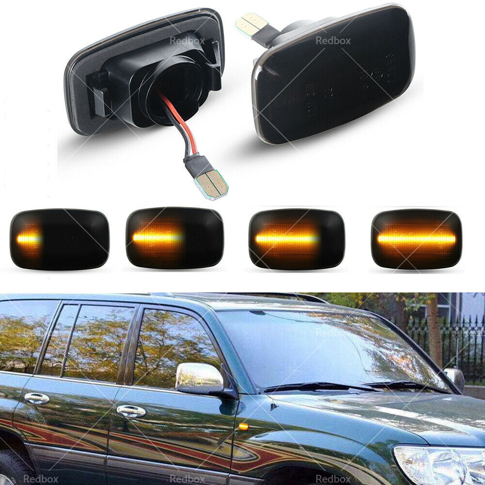 2 x LED Side Marker Turn Signal Indicator Light Suitable for Toyota Landcruiser