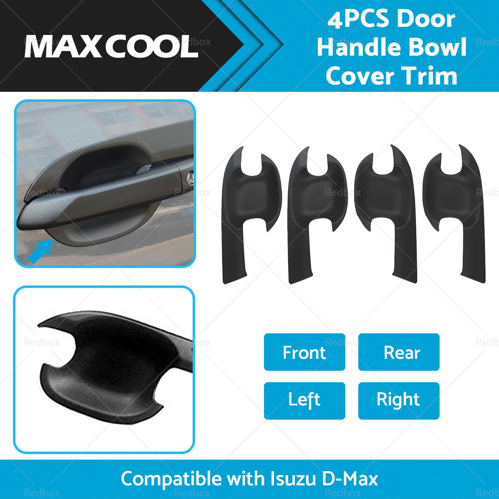 Matte Black Exterior Door Handle Cover Trim Suitable For Isuzu D-Max Dmax 21-22