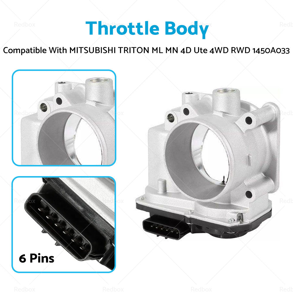 Throttle Body 1450A033 Suitable For MITSUBISHI TRITON ML MN 4D Ute 4WD RWD