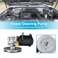 Power Steering Pump with Pulley Suitable For Nissan Patrol GQ Y60 TD42 Diesel
