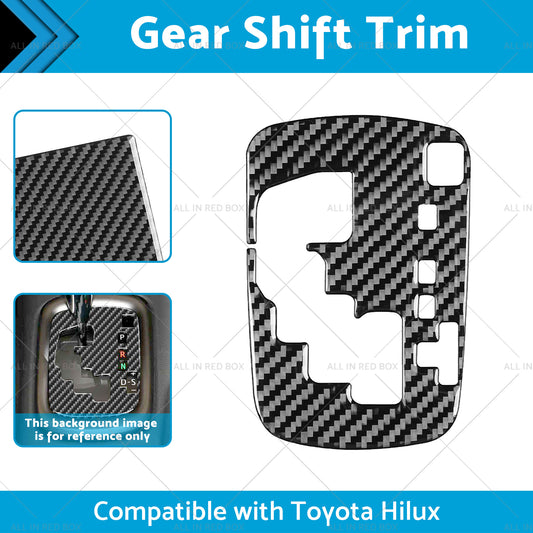 Carbon Fiber Gear Shift Sticker Trim Suitable For Toyota Hilux Revo 15-23 RHD