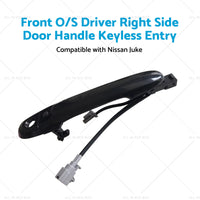 Front Driver Right Side Door Handle Keyless Entry Suitable for 10-19 Nissan Juke