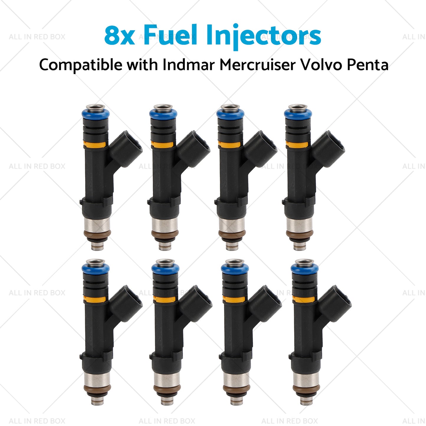 879312003 8x Fuel Injectors Suitable for Indmar Mercruiser Volvo Penta 07-13