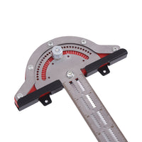 Woodworkers Edge-Rule Adjustable Protractor Angle Finder Stainless Steel Caliper