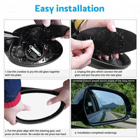 Right Driver Side Mirror Glass w  Base Suitable for Holden Cruze JG JH 2009-2016