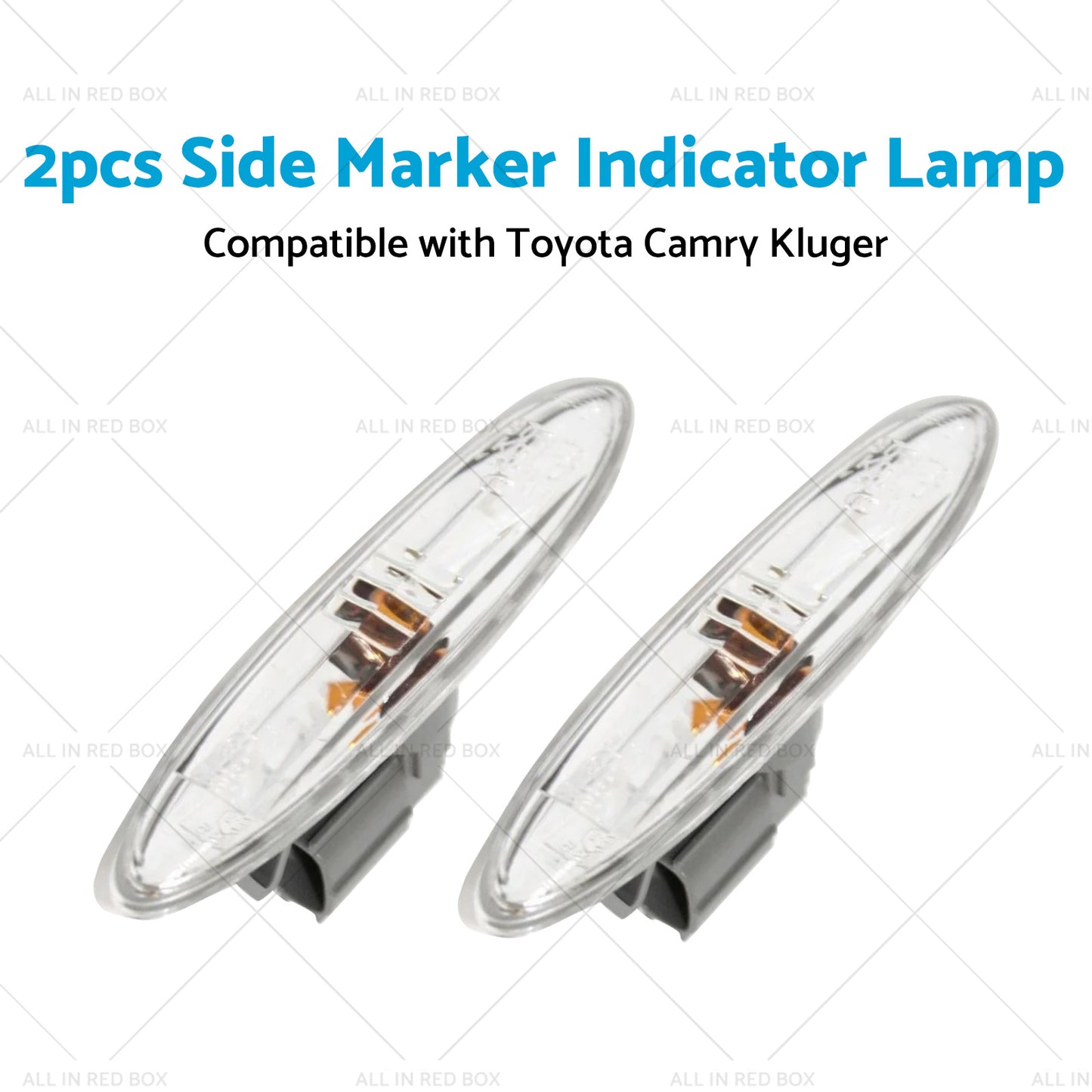 2x Turn Signal Side Marker Indicator Lamp Suitable for Camry 06-11 Kluger 07-14