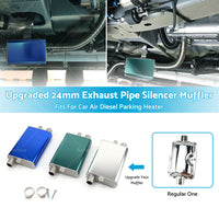 Upgraded 24mm Exhaust Pipe Silencer Muffler For Car Air Diesel Parking Heater