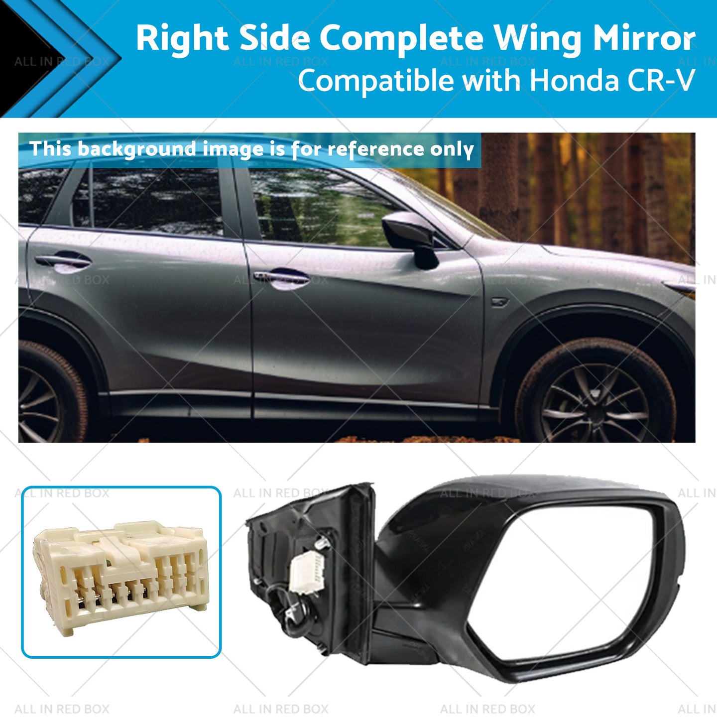 {{ Right Door Mirror Suitable for Honda CRV CR-V RM 2012-2017 Blinker RH }} - Buy Car Parts Online at {{ Kaka Auto Parts }}.
